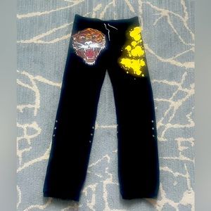 Women’s Ed Hardy black printed sweatpants size S